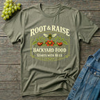 Backyard Food Starts With Bees T-Shirt - Vintage