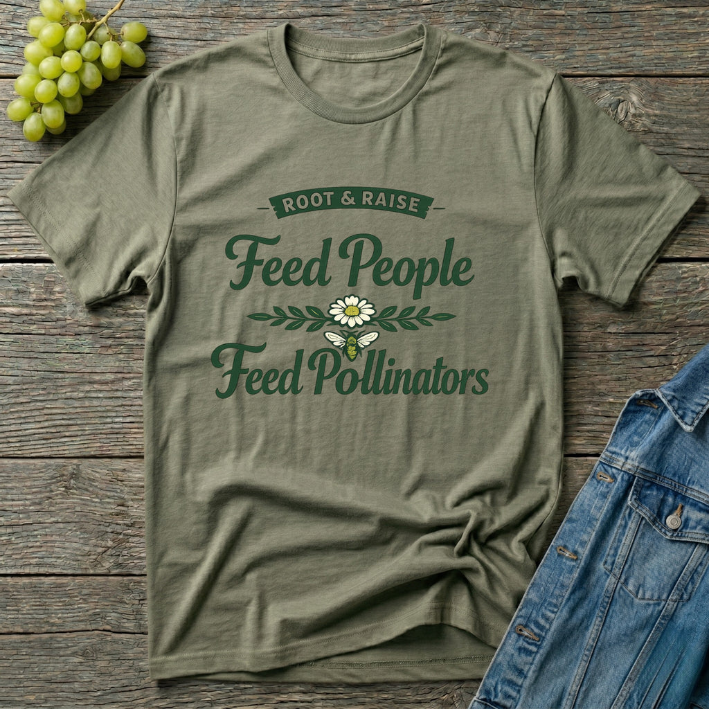 Feed People Feed Pollinators T-Shirt - Heirloom