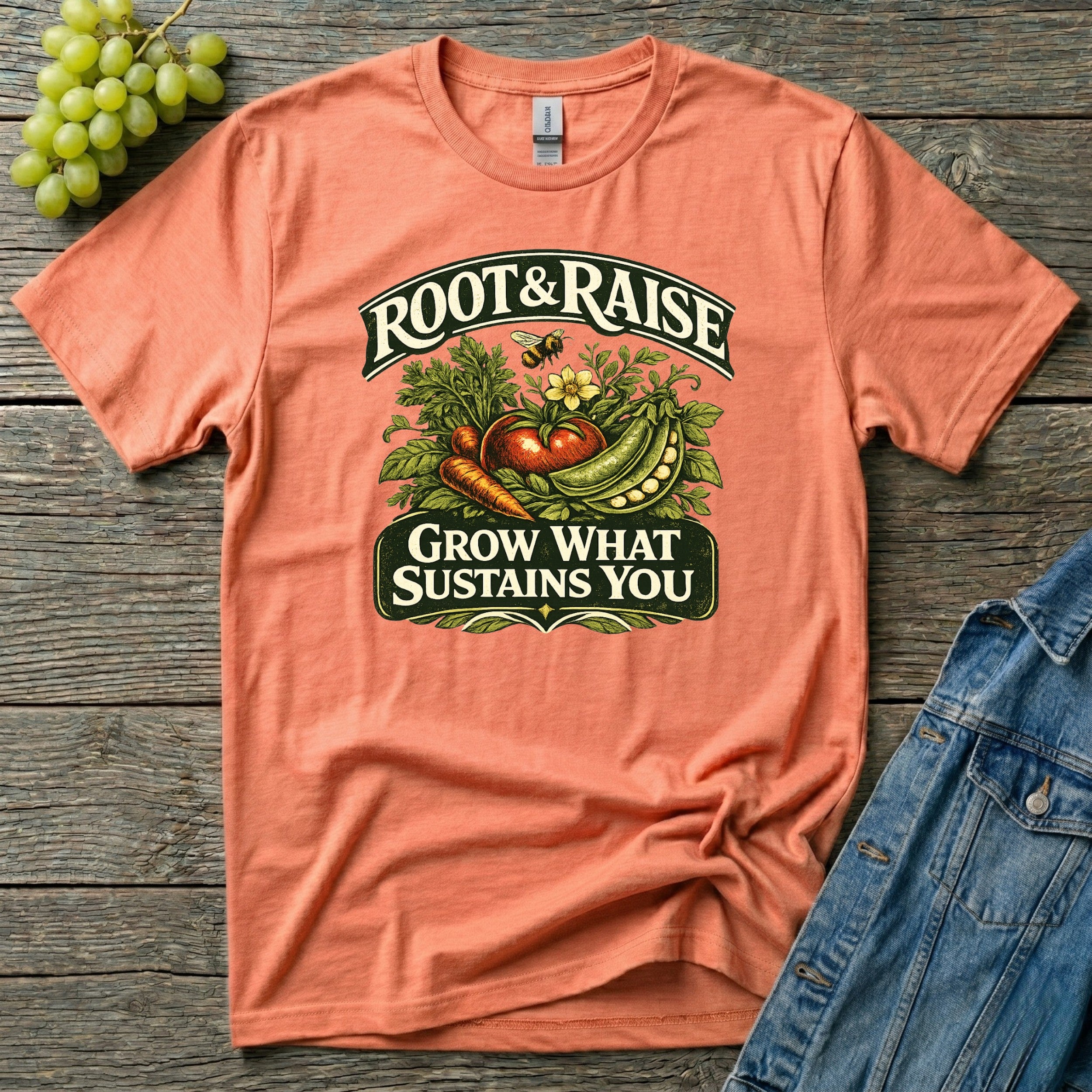 Grow What Sustains You T-Shirt - Illustrated