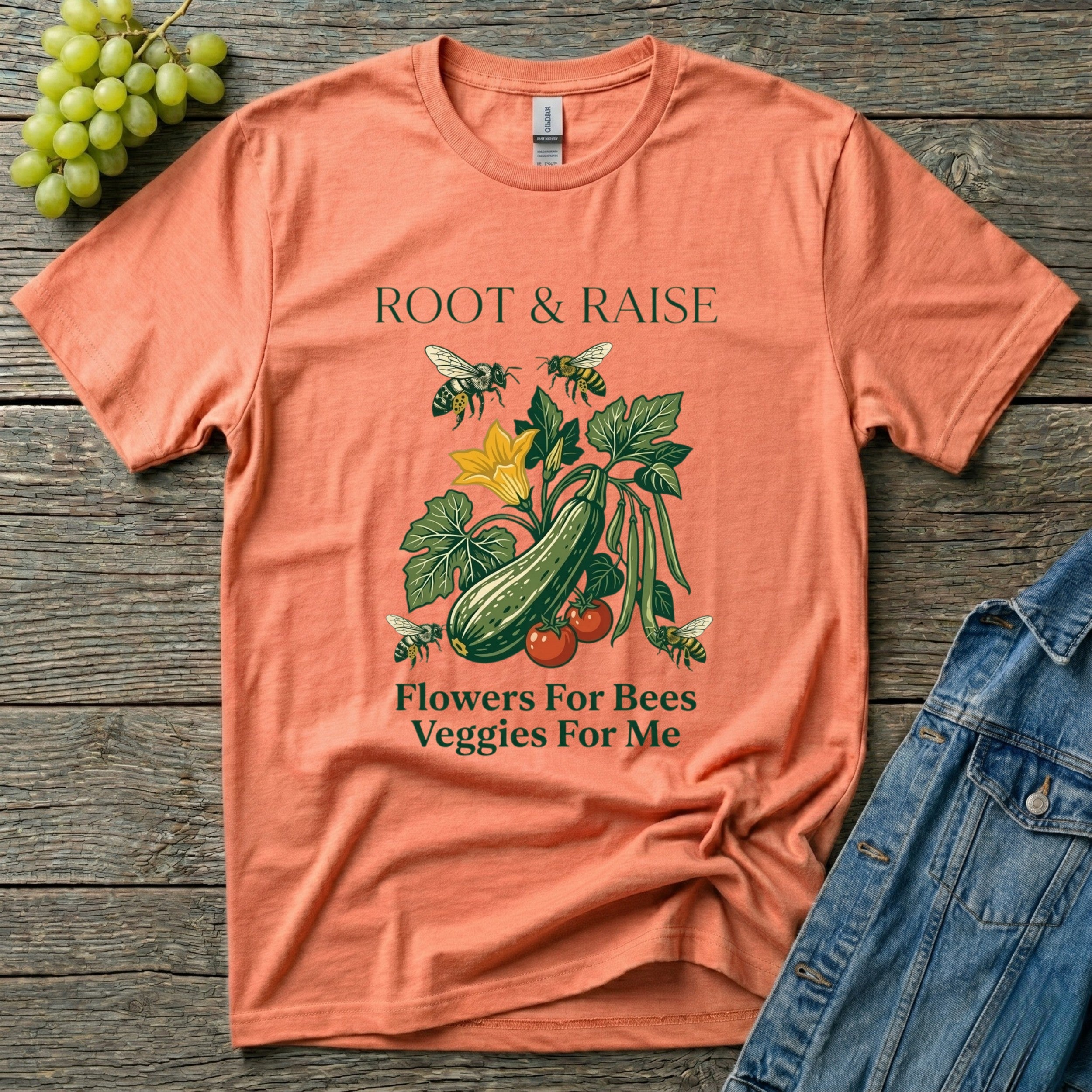 Flowers For Bees Veggies For Me T-Shirt