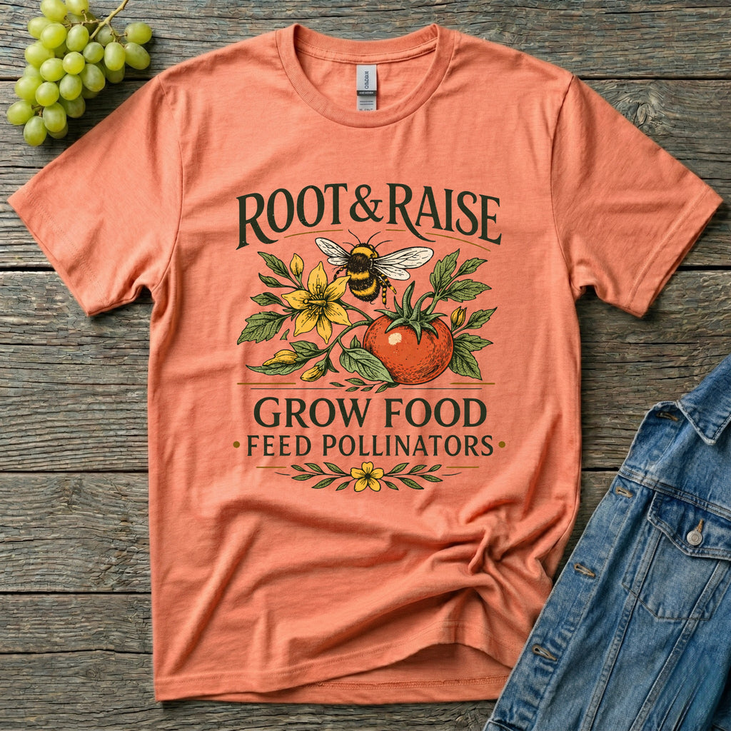 Grow Food Feed Pollinators Art T-Shirt
