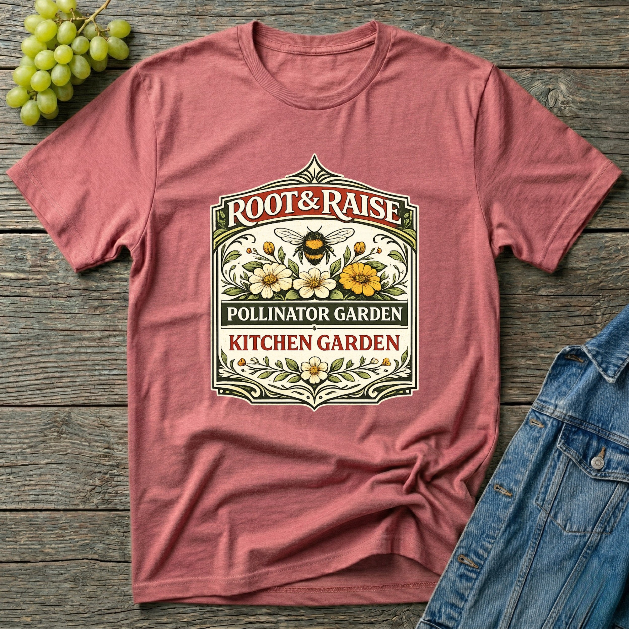 Pollinator Garden Kitchen Garden T-Shirt - Vintage