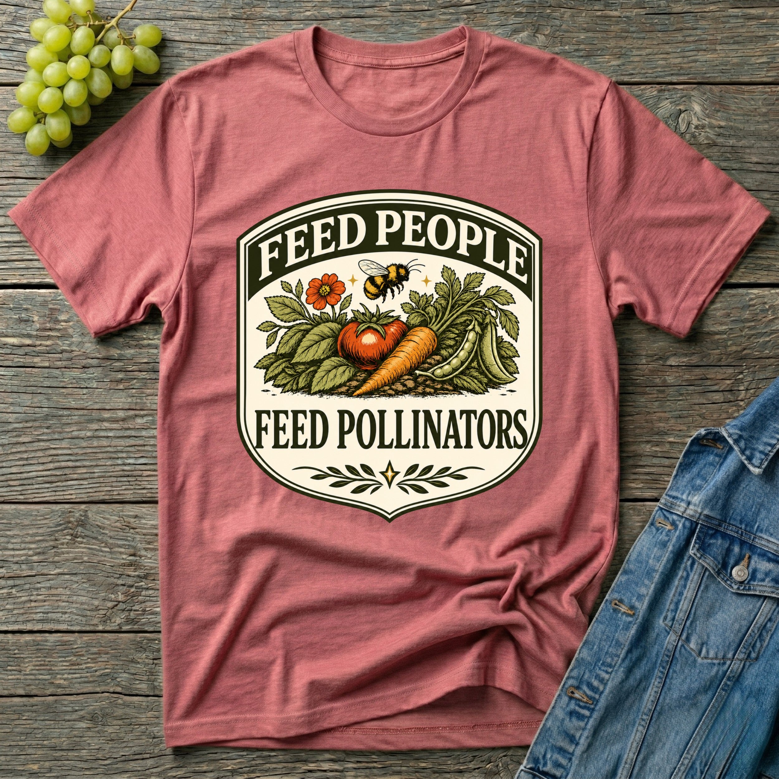 Feed People Feed Pollinators Garden T-Shirt