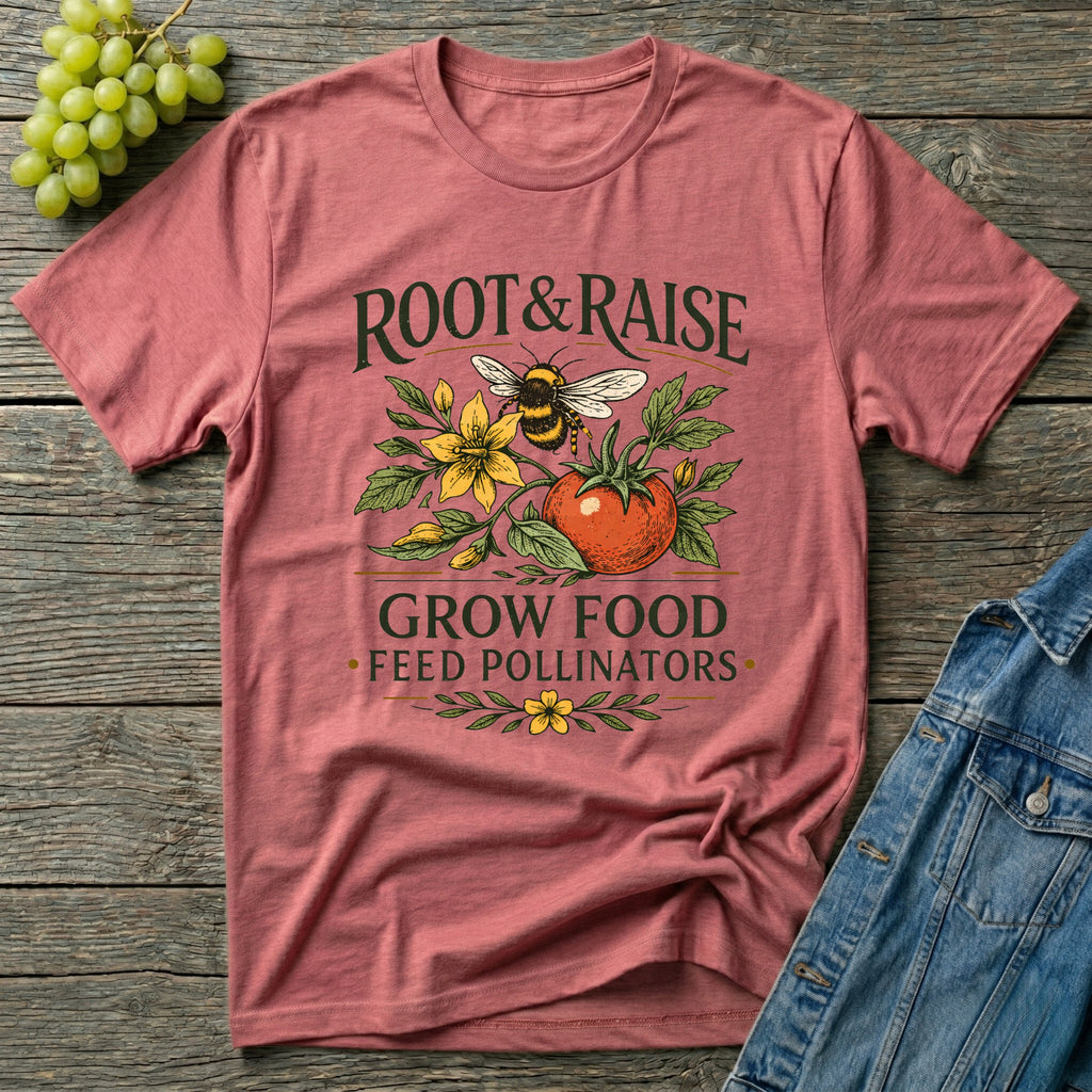 Grow Food Feed Pollinators Art T-Shirt