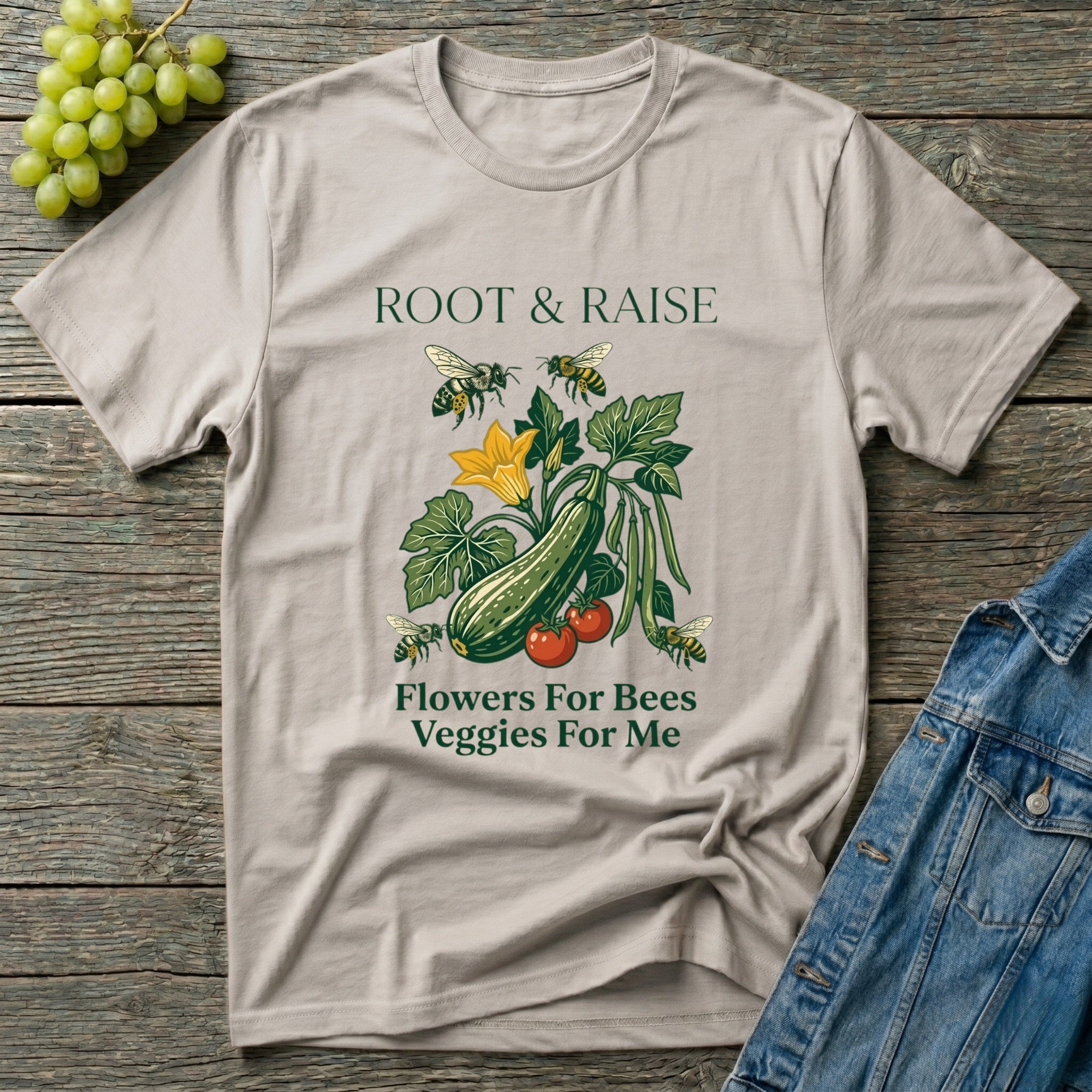 Flowers For Bees Veggies For Me T-Shirt