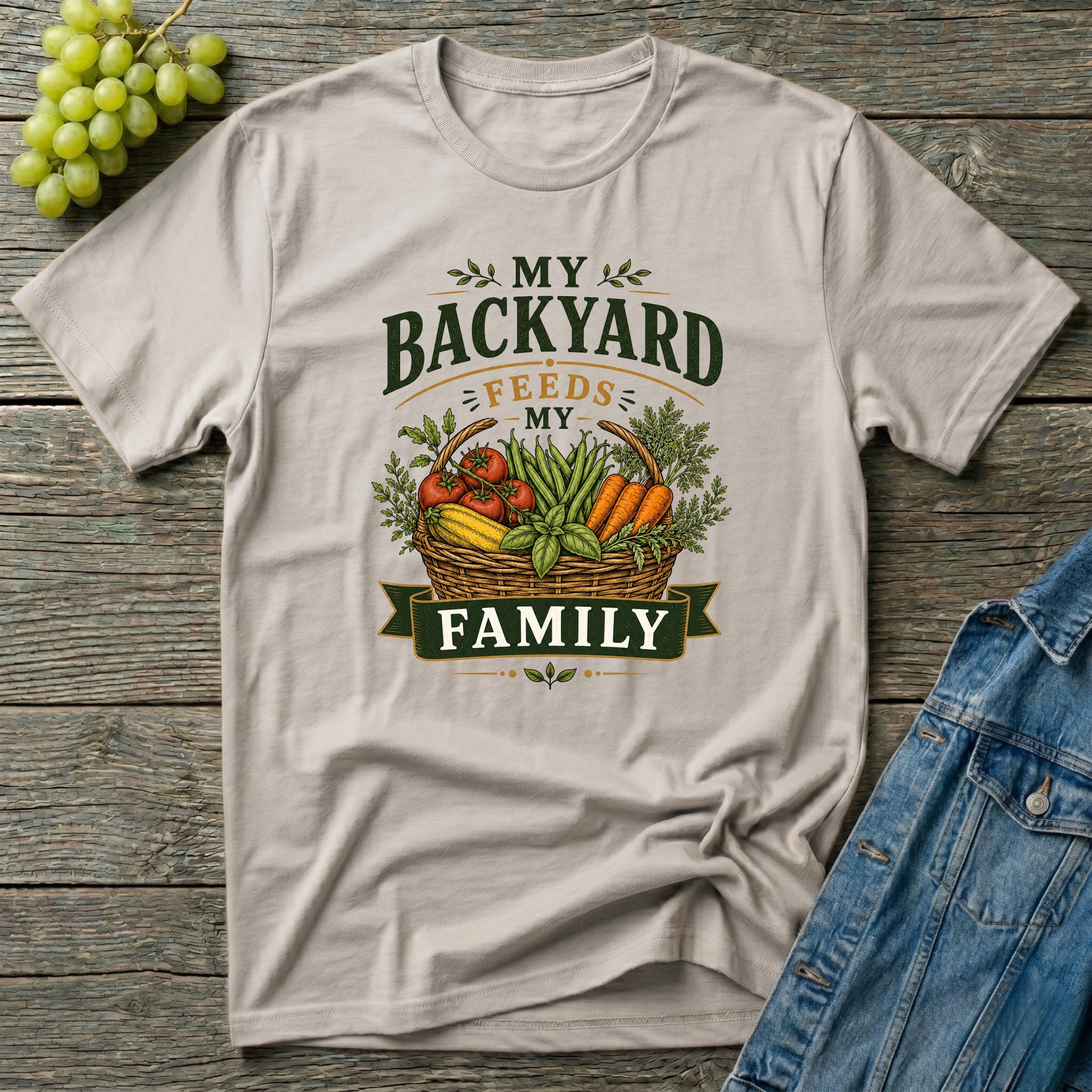 My Backyard Feeds My Family Vegetable Garden T-Shirt