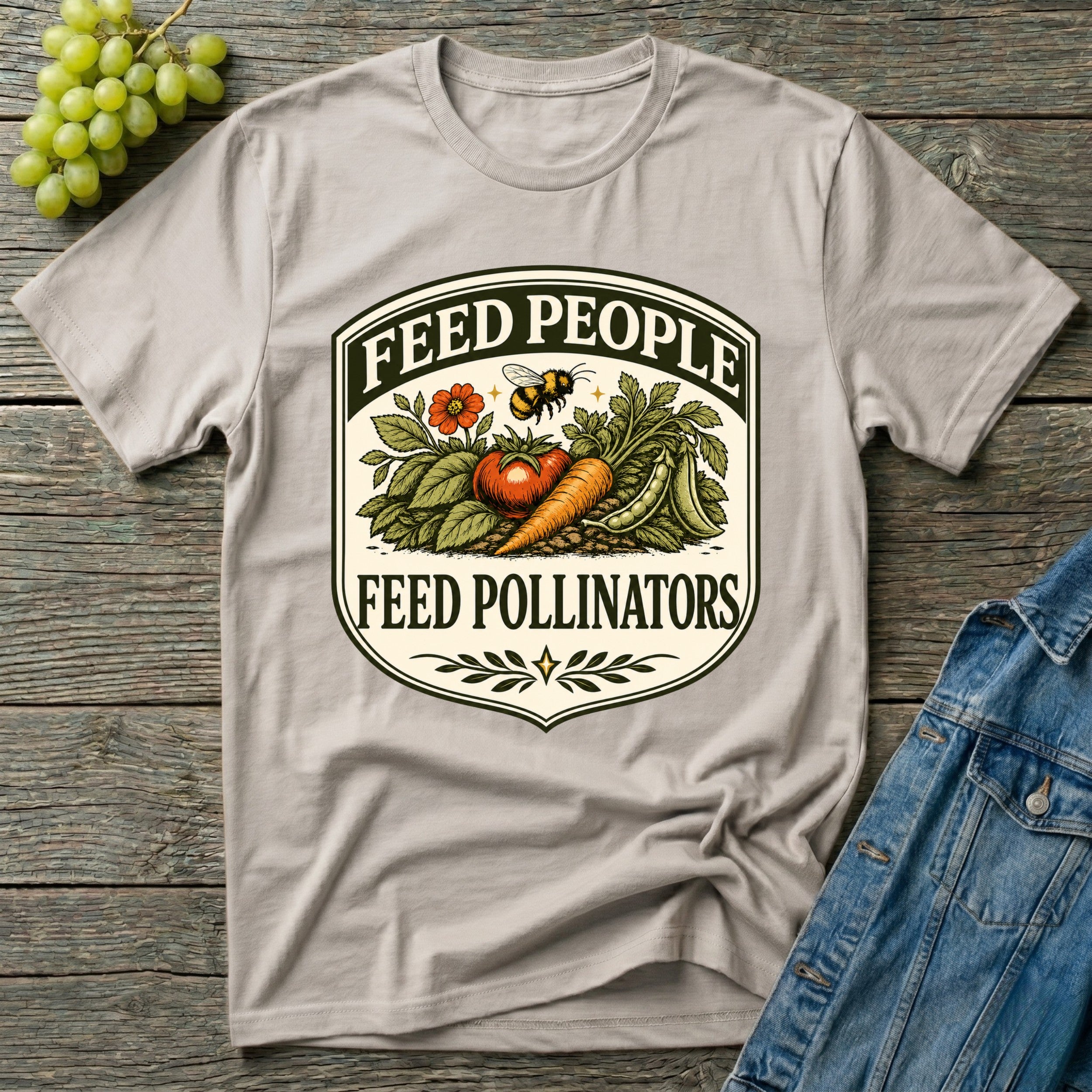 Feed People Feed Pollinators Garden T-Shirt