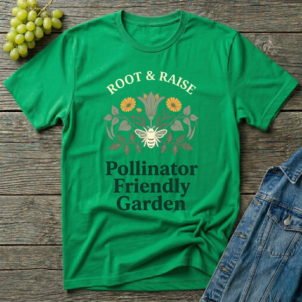 Pollinator Friendly Garden T-Shirt - Sketch
