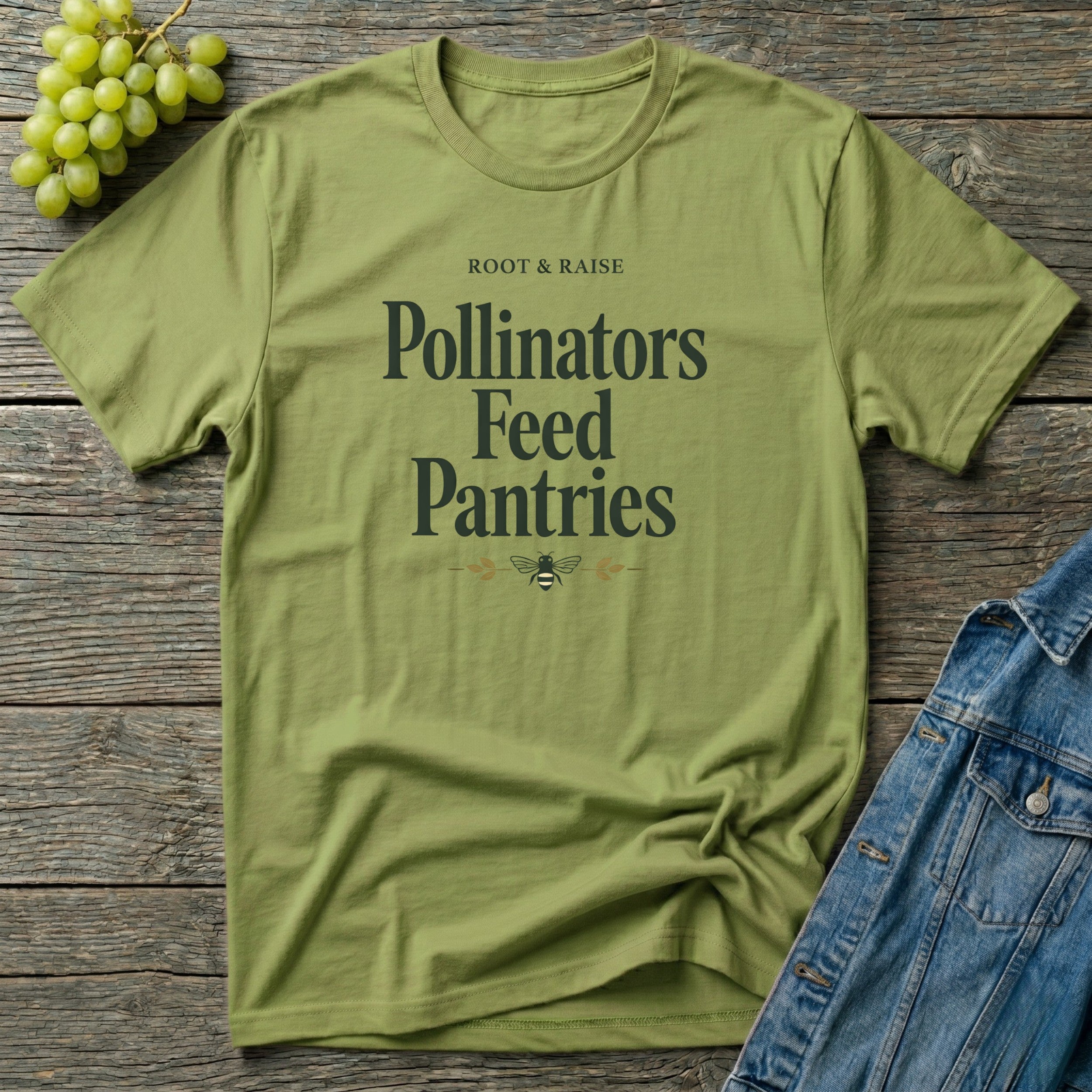 Pollinators Feed Pantries T-Shirt