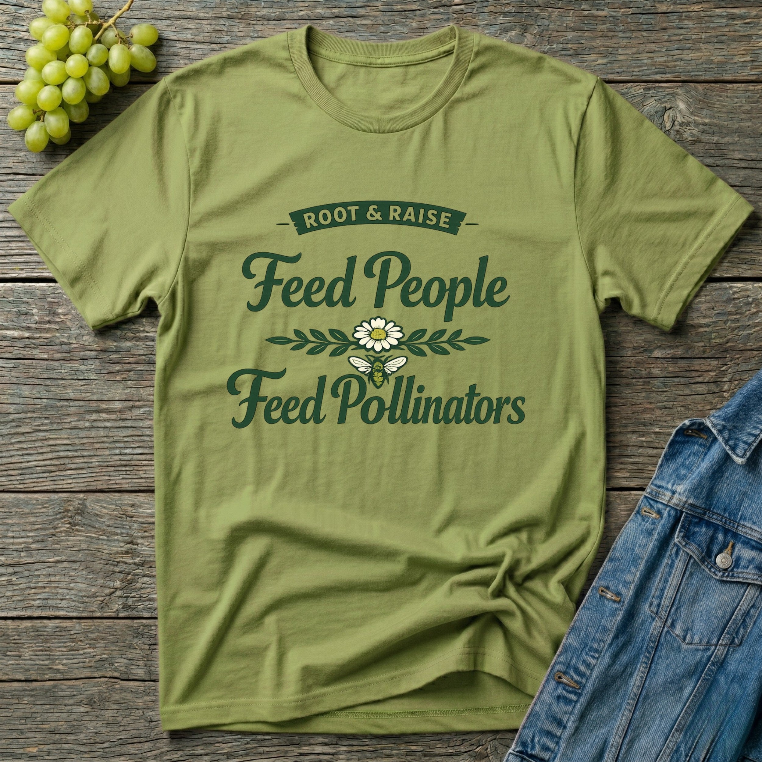 Feed People Feed Pollinators T-Shirt - Heirloom