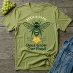 Bees Grow Our Food T-Shirt - Bold