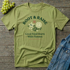 Local Food Starts With Flowers T-Shirt - Sketch