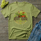 Root and Raise Logo Grow Harvest Repeat T-Shirt