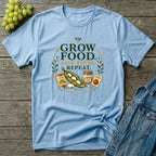 Grow Food Save Seeds Repeat Gardening T-Shirt
