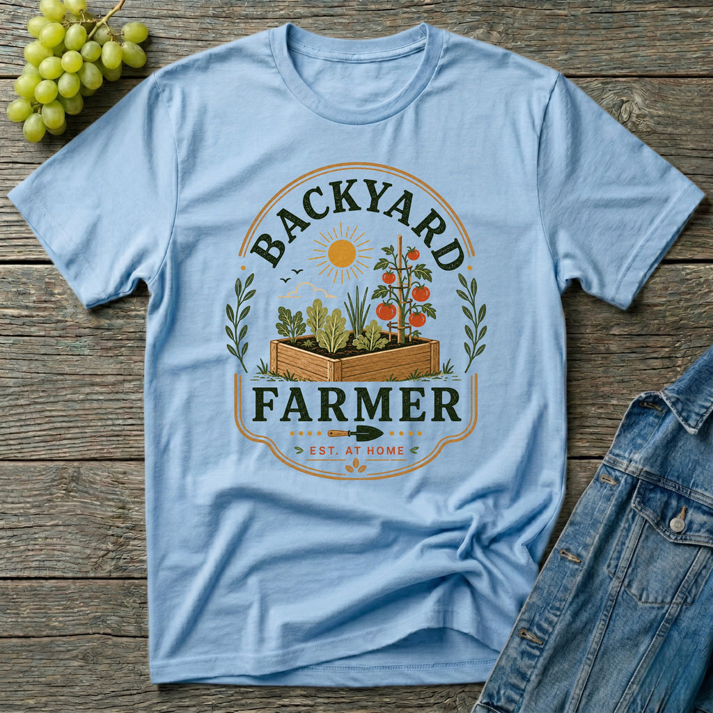 Backyard Farmer Est. At Home Gardening T-Shirt