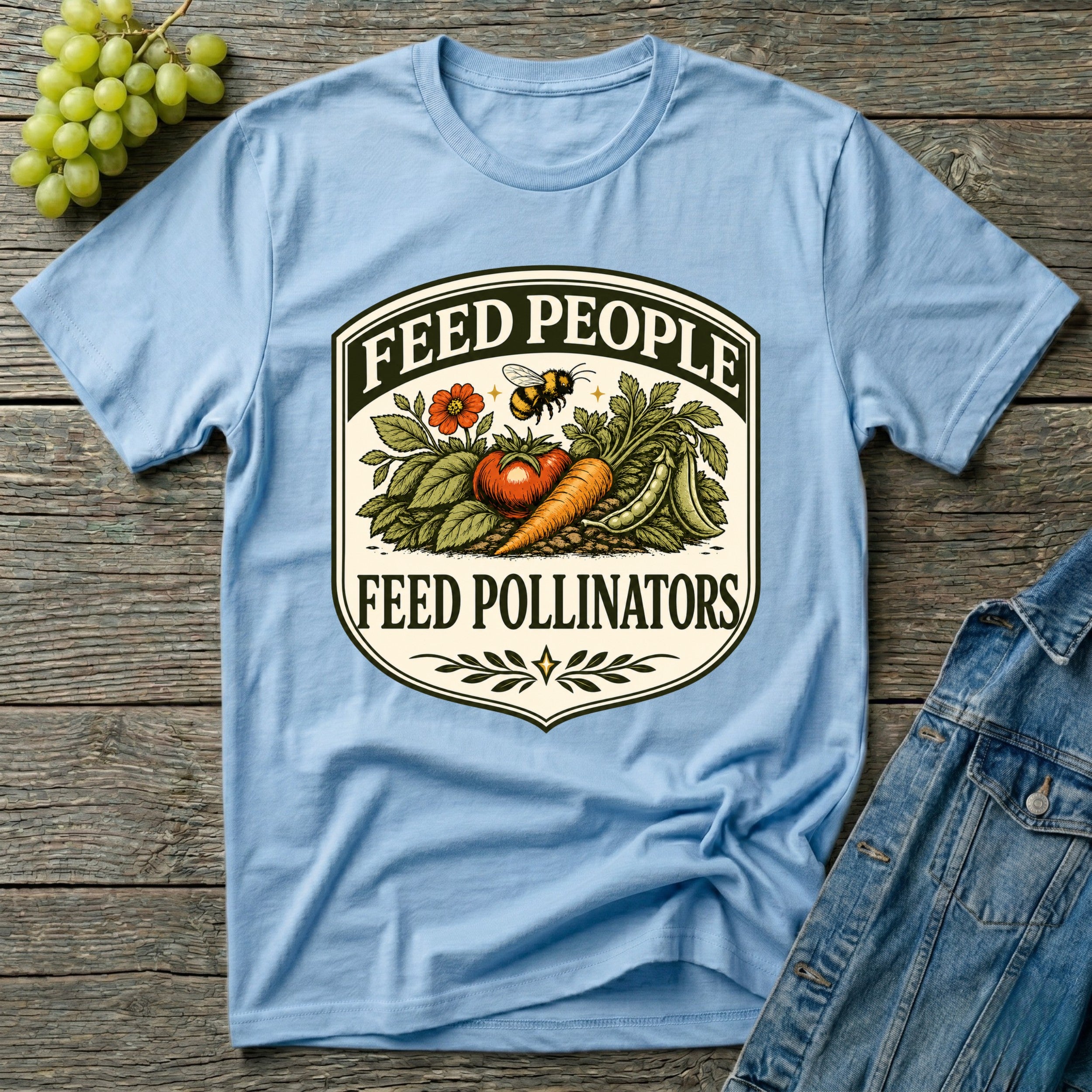 Feed People Feed Pollinators Garden T-Shirt