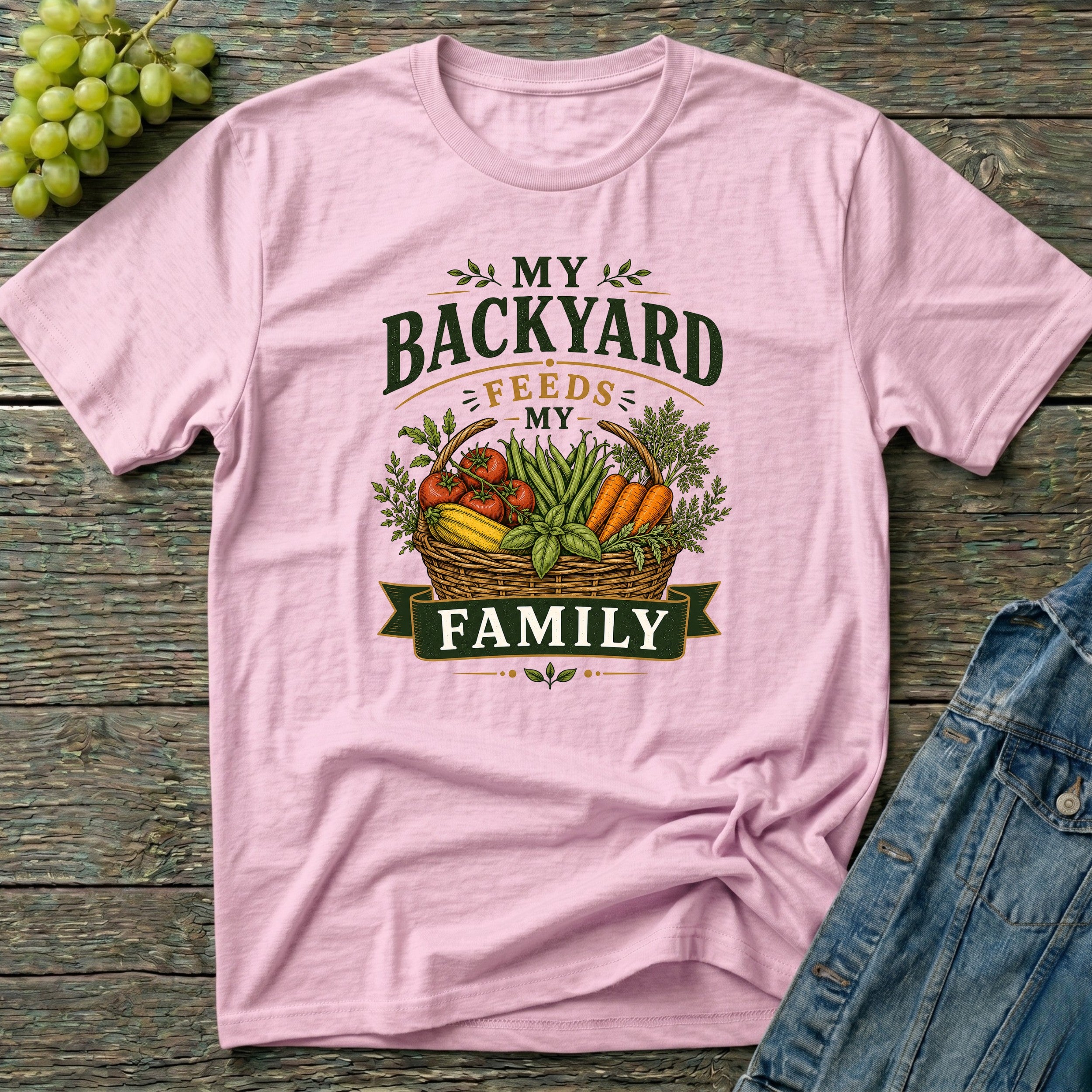 My Backyard Feeds My Family Vegetable Garden T-Shirt