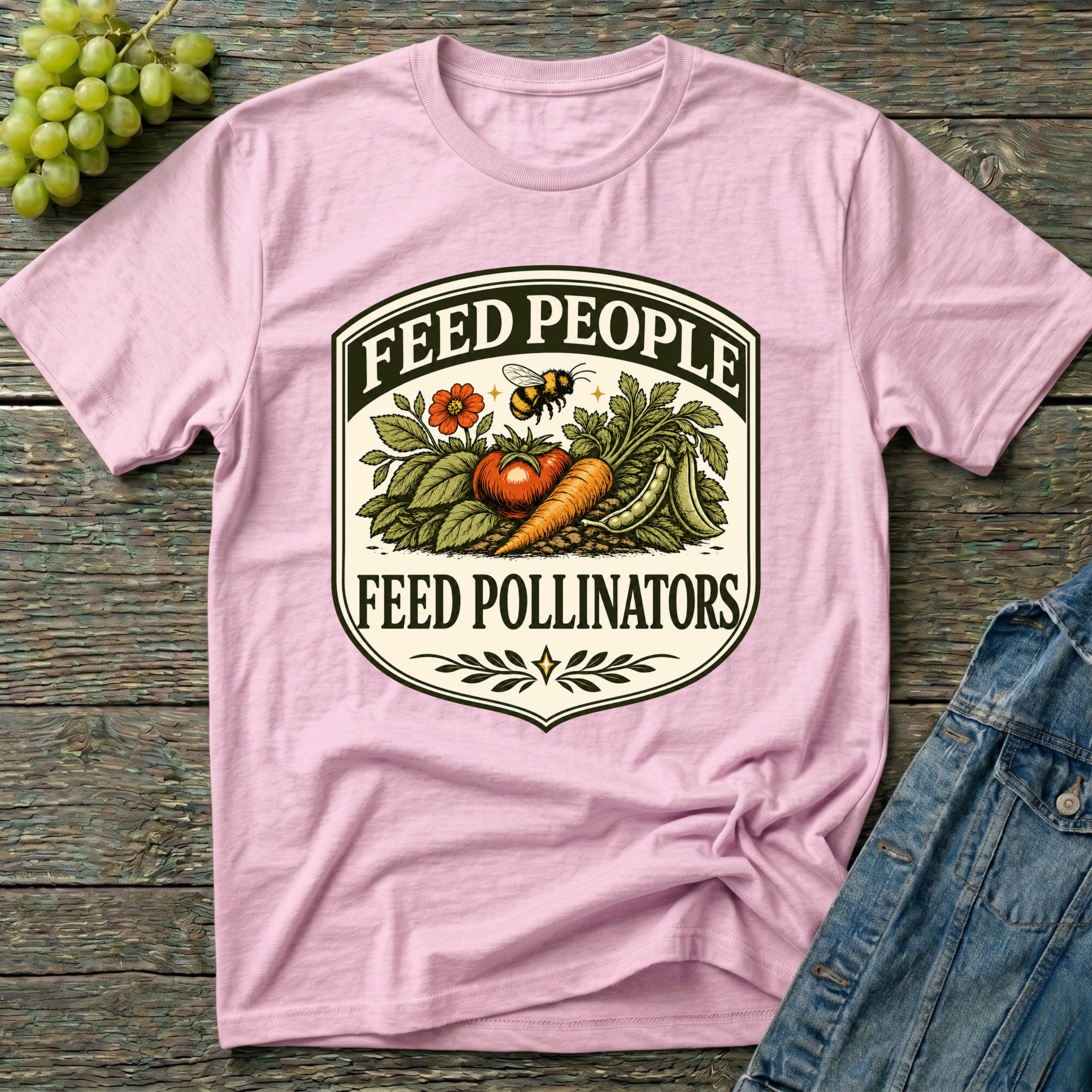 Feed People Feed Pollinators Garden T-Shirt
