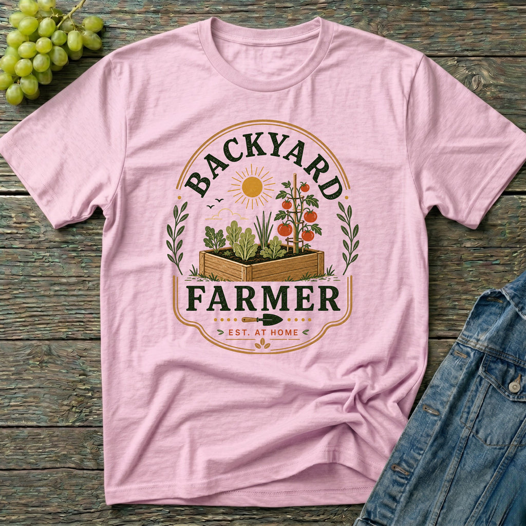 Backyard Farmer Est. At Home Gardening T-Shirt