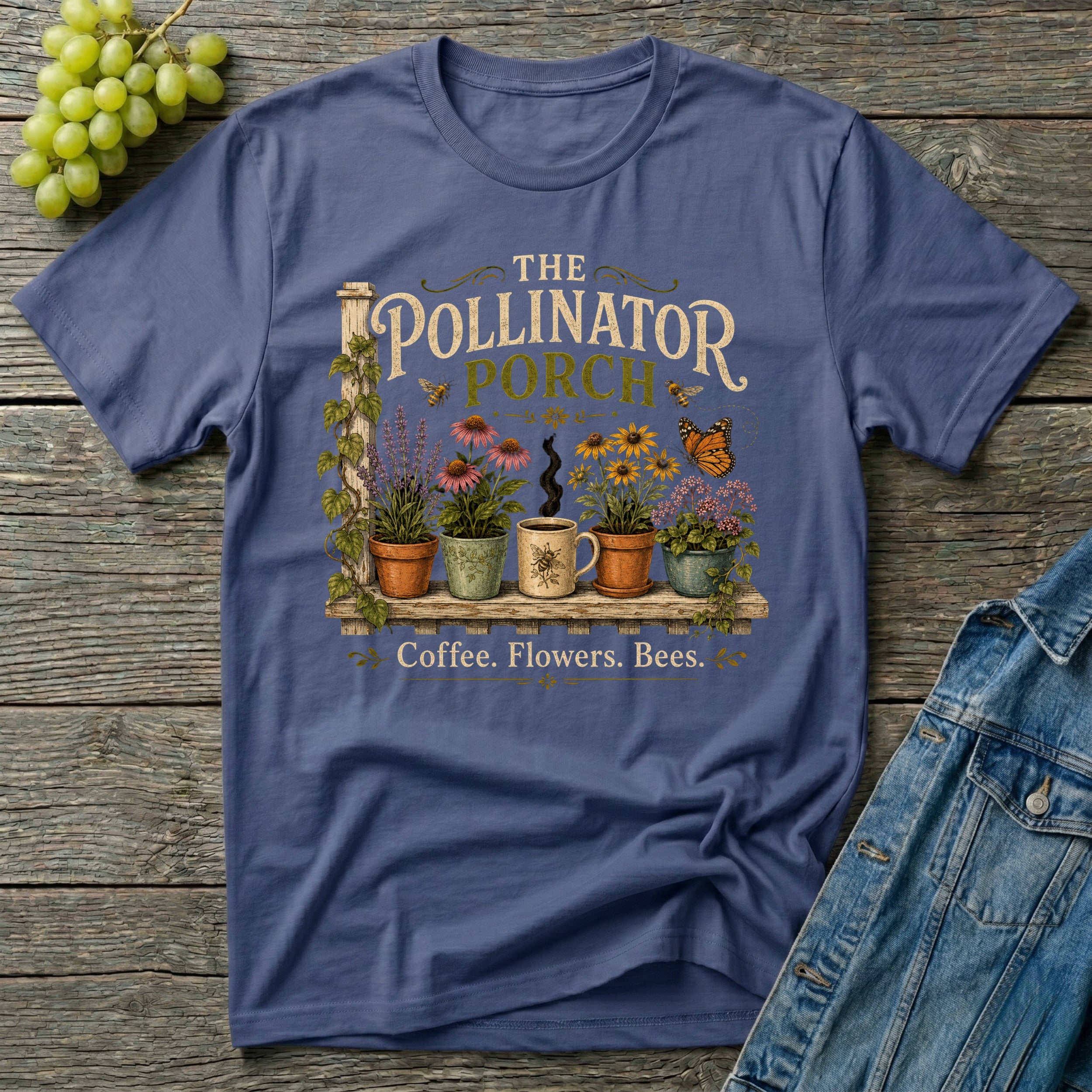 The Pollinator Porch Garden T-Shirt
