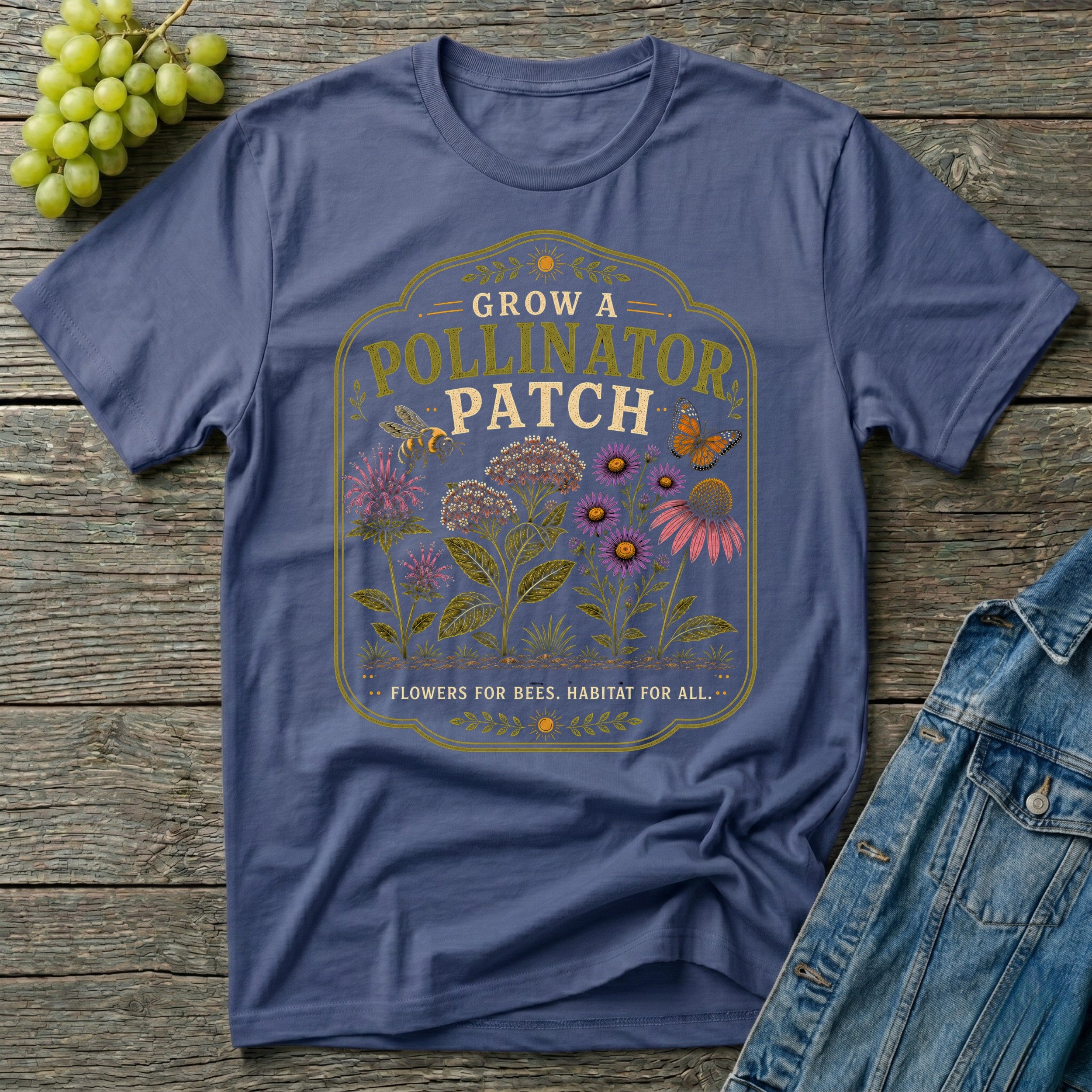Grow a Pollinator Patch Native Garden T-Shirt