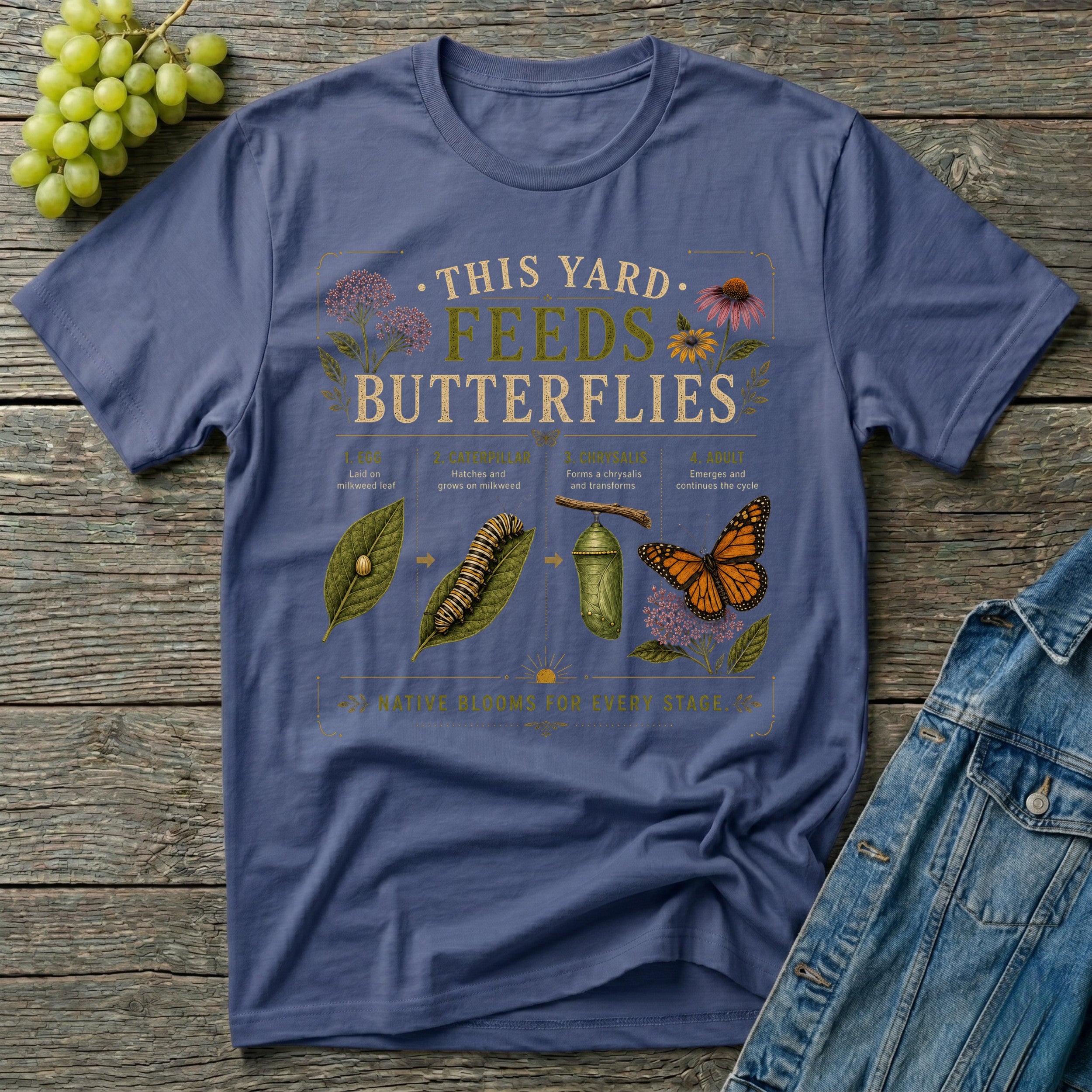 This Yard Feeds Butterflies T-Shirt