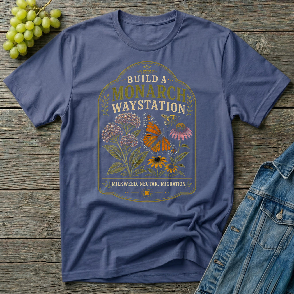 Build a Monarch Waystation Native Plant T-Shirt