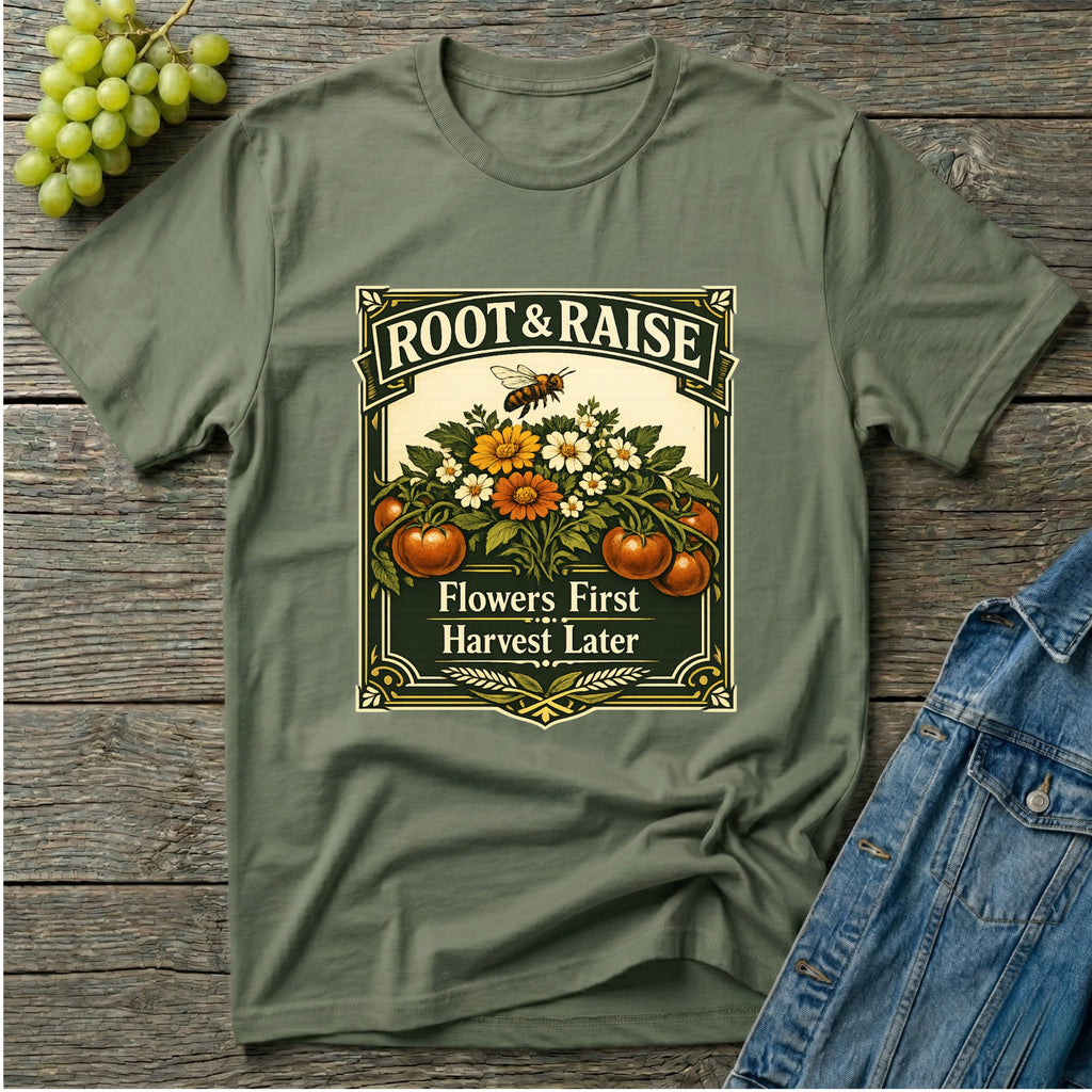Flowers First Harvest Later T-Shirt