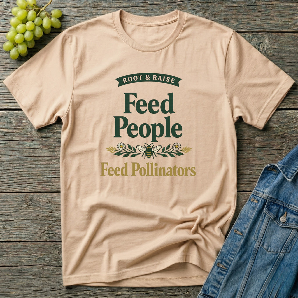 Feed People Feed Pollinators T-Shirt - Vintage