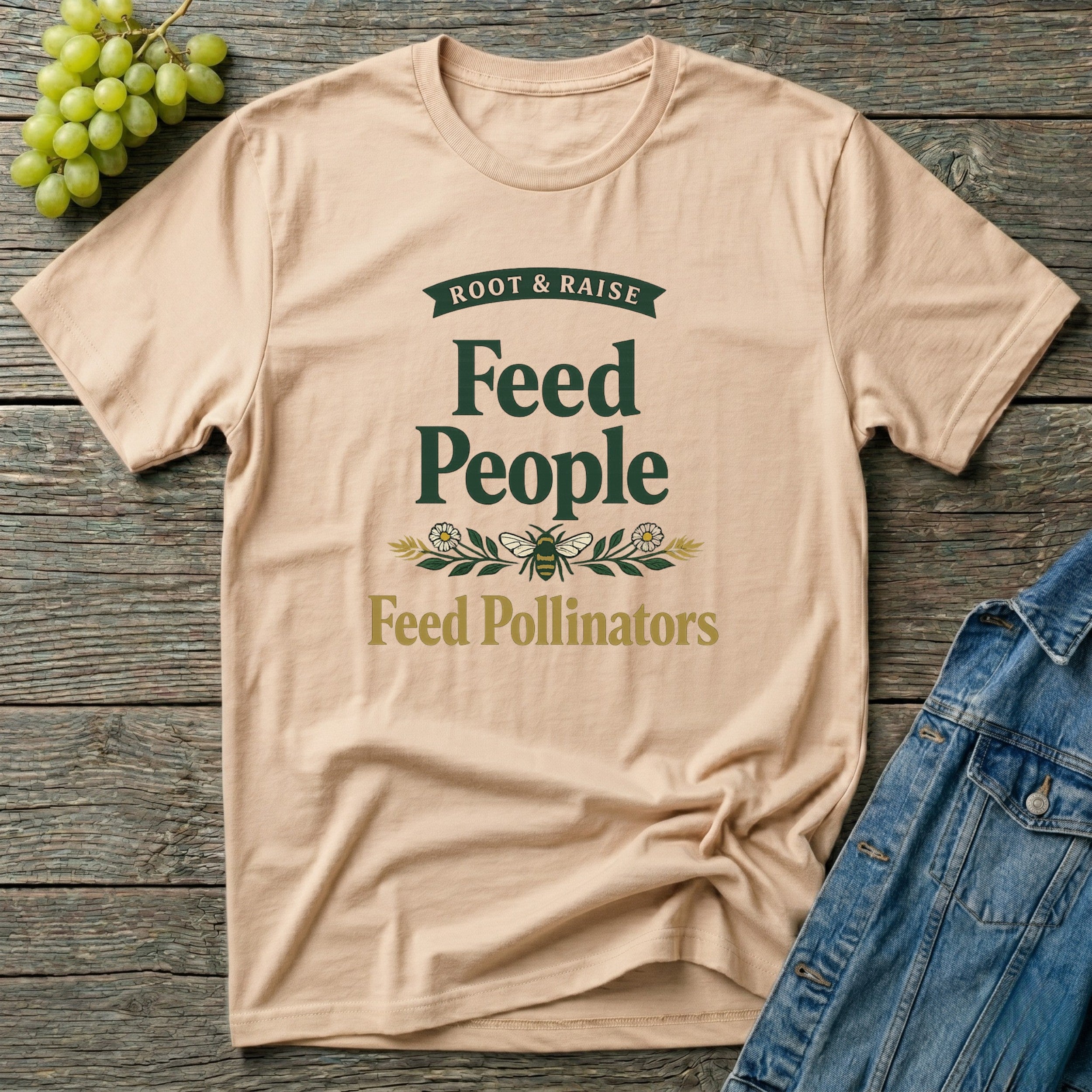 Feed People Feed Pollinators T-Shirt - Vintage