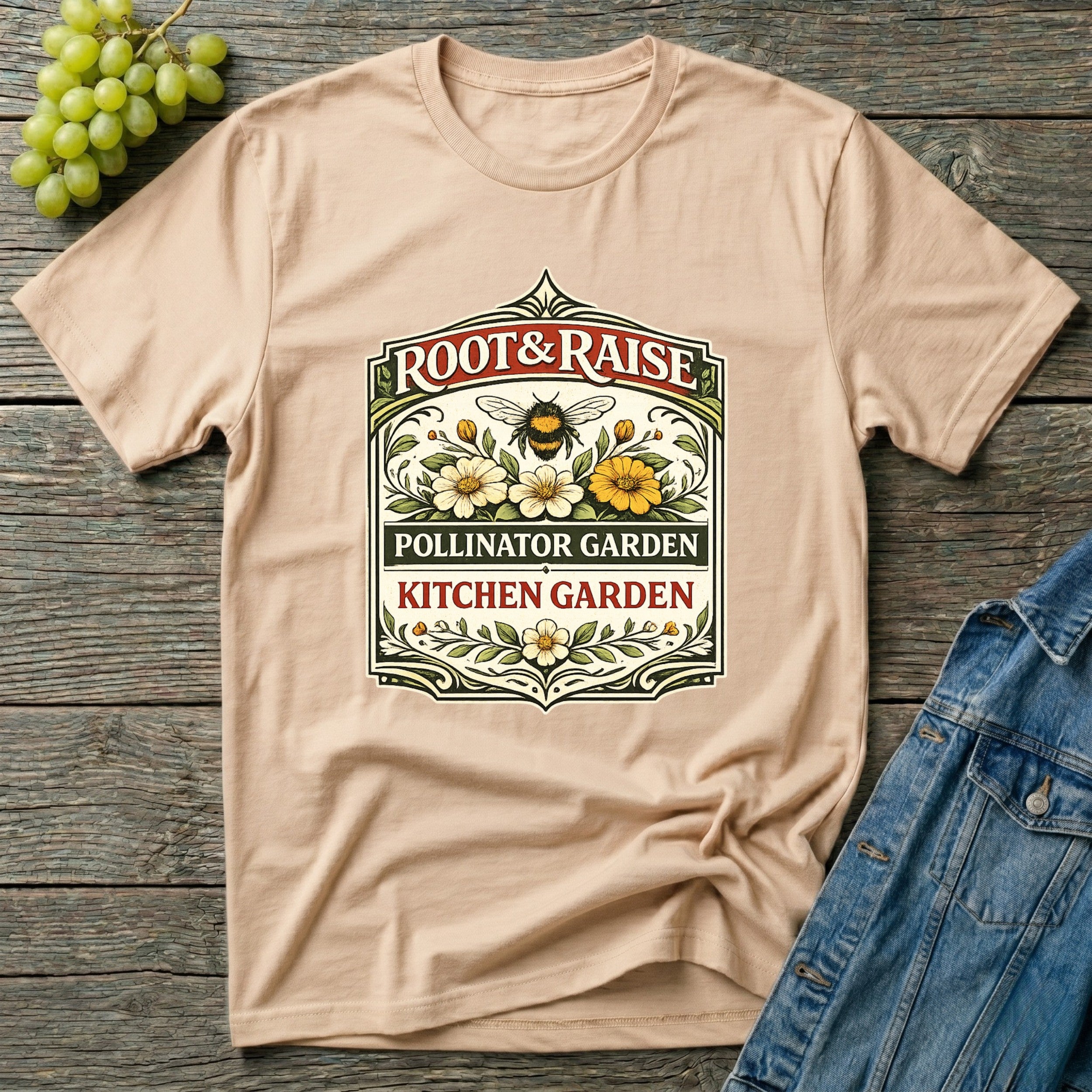 Pollinator Garden Kitchen Garden T-Shirt - Vintage
