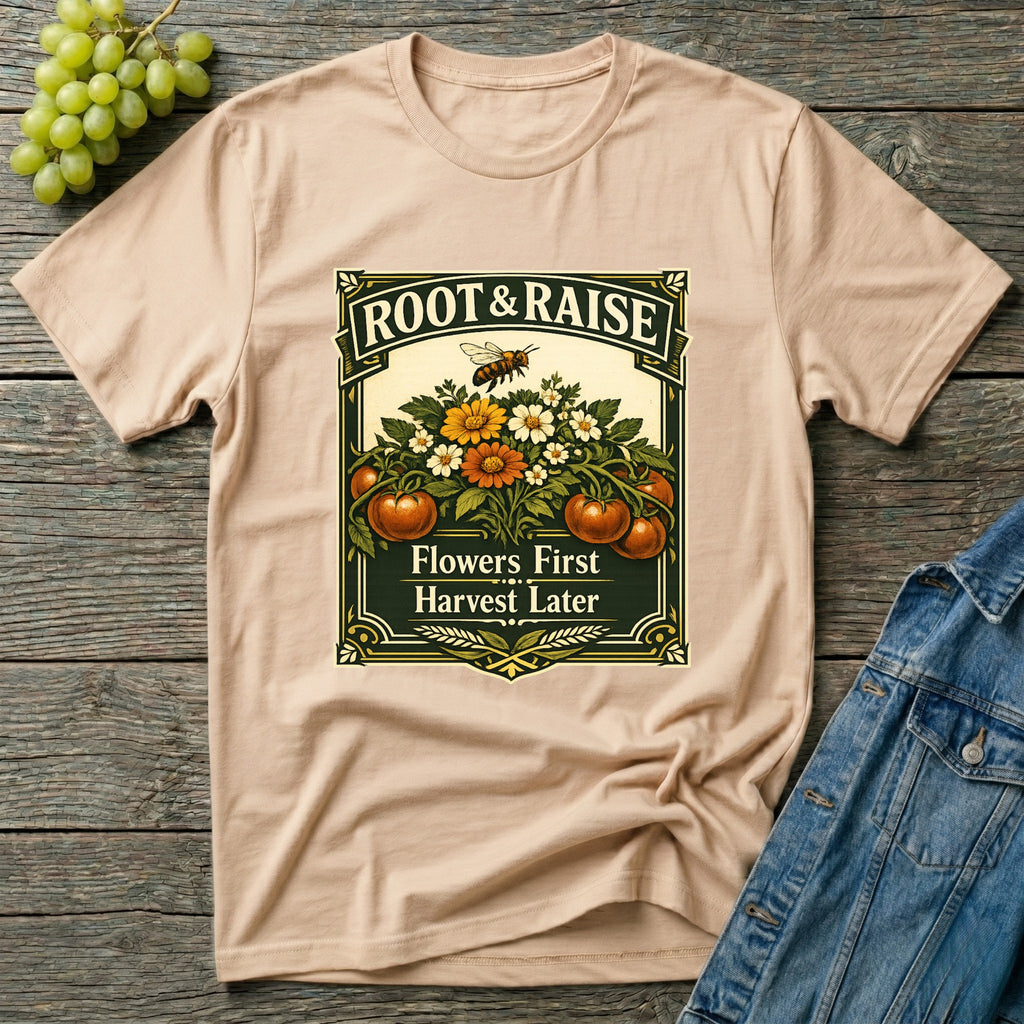 Flowers First Harvest Later T-Shirt