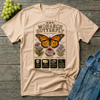 Monarch Butterfly Native Pollinator Field Guide T-Shirt