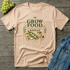 Grow Food Save Seeds Repeat Gardening T-Shirt