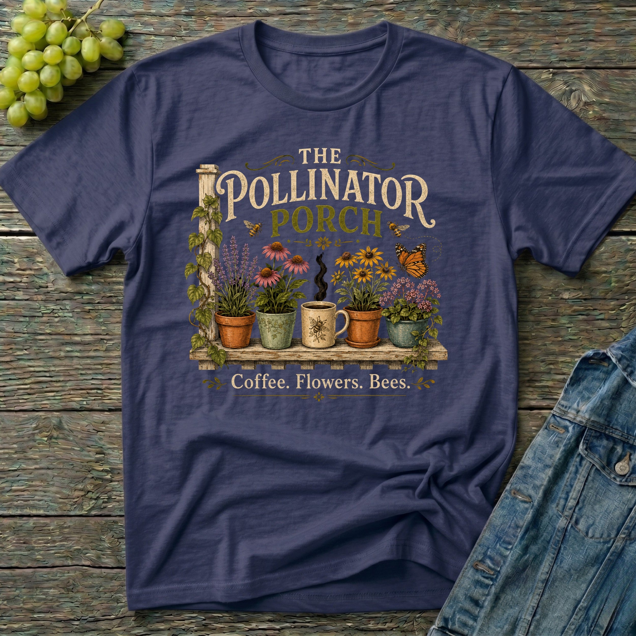 The Pollinator Porch Garden T-Shirt