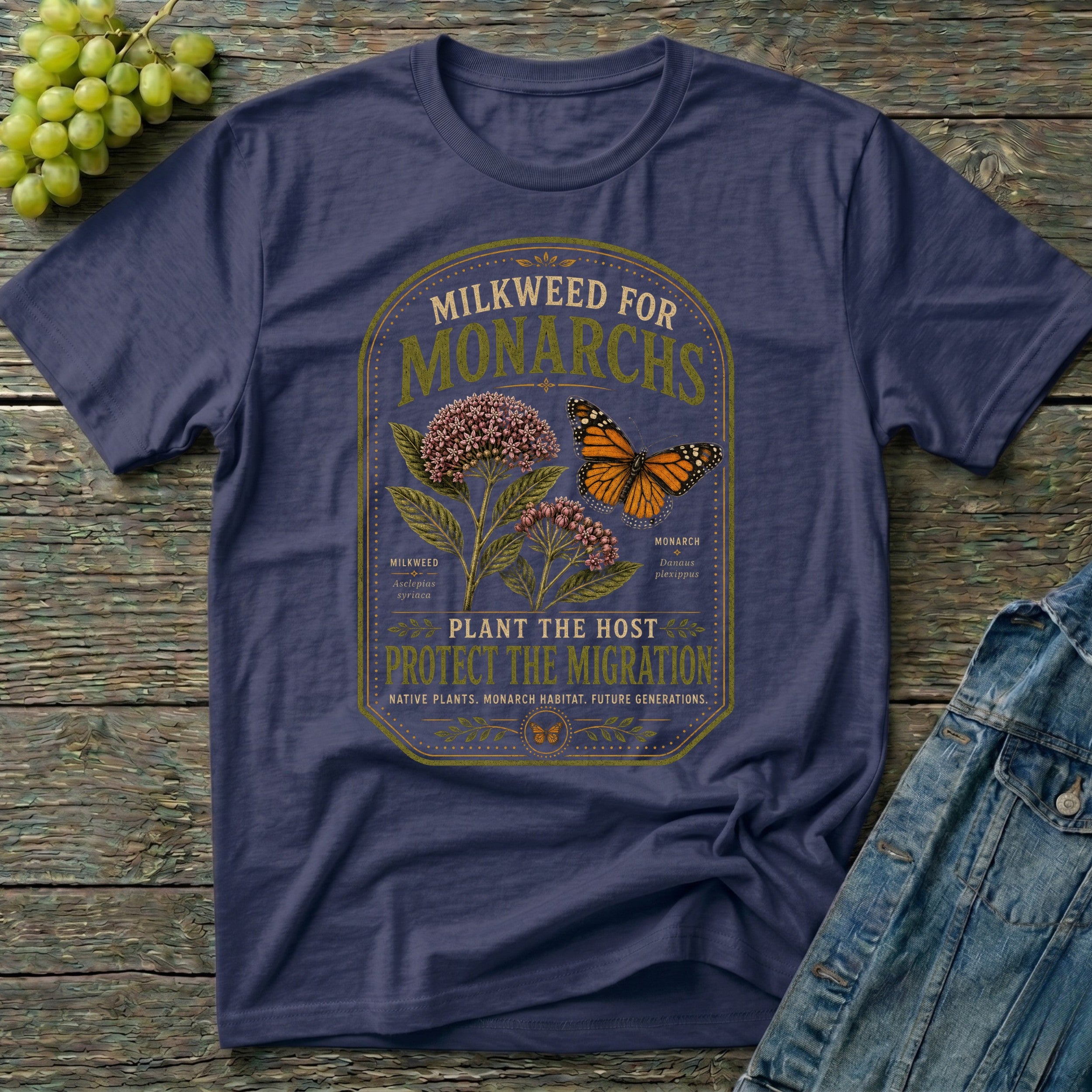 Milkweed for Monarchs Native Plant T-Shirt