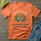 Garden For Food Garden For Bees T-Shirt - Illustrated