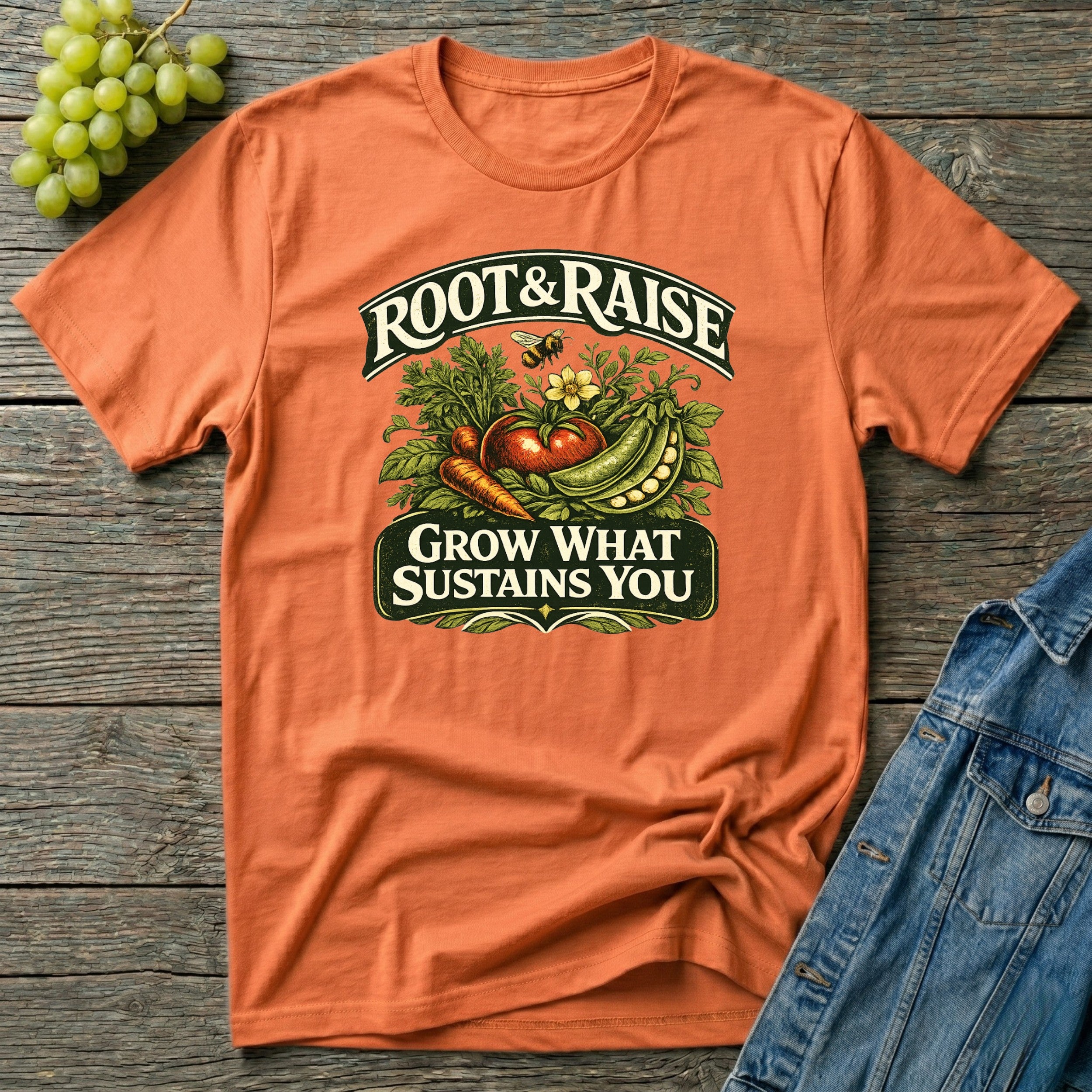 Grow What Sustains You T-Shirt - Illustrated