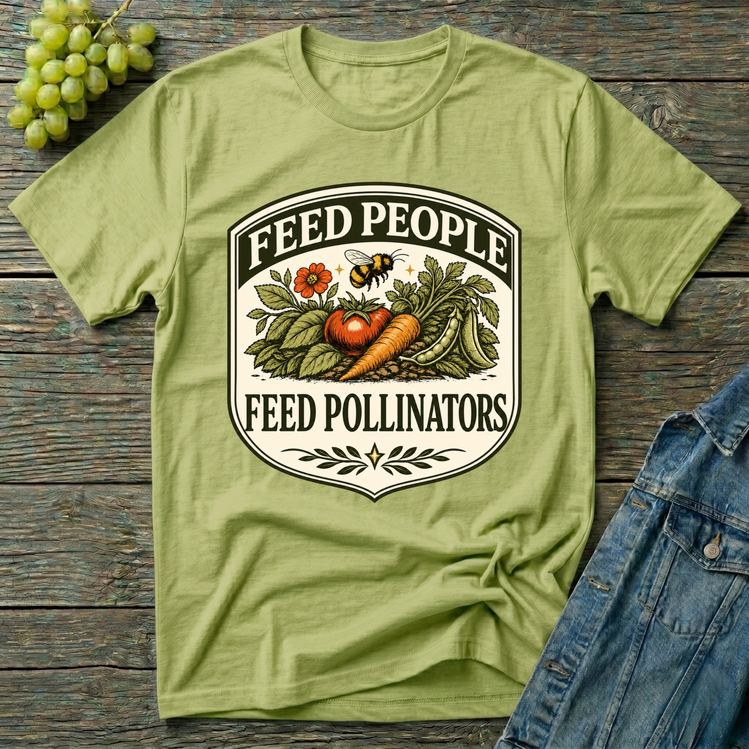 Feed People Feed Pollinators Garden T-Shirt