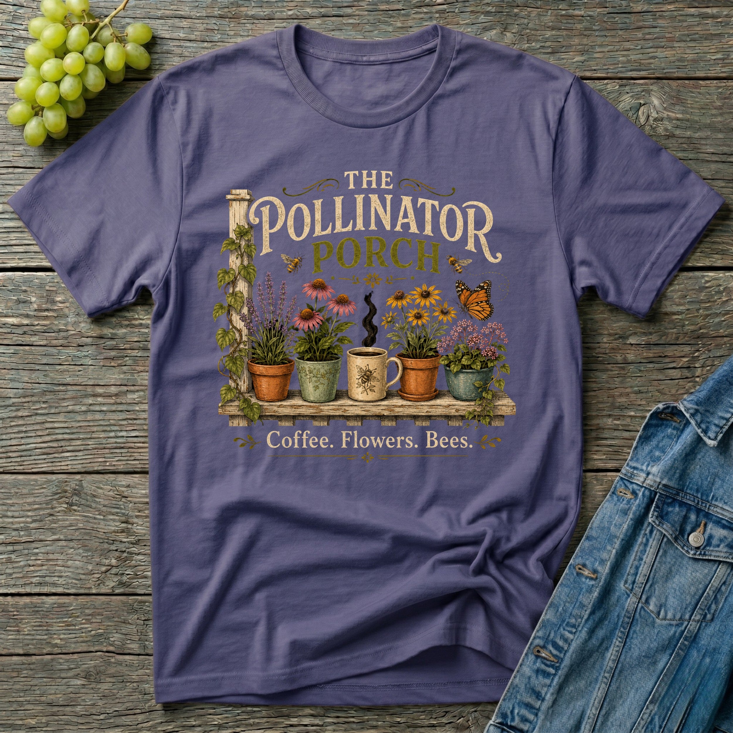 The Pollinator Porch Garden T-Shirt