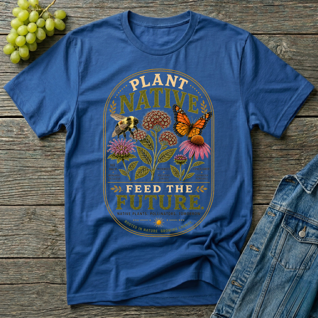 Plant Native Feed the Future Rusty Patch Bumble Bee | Garden T-Shirt