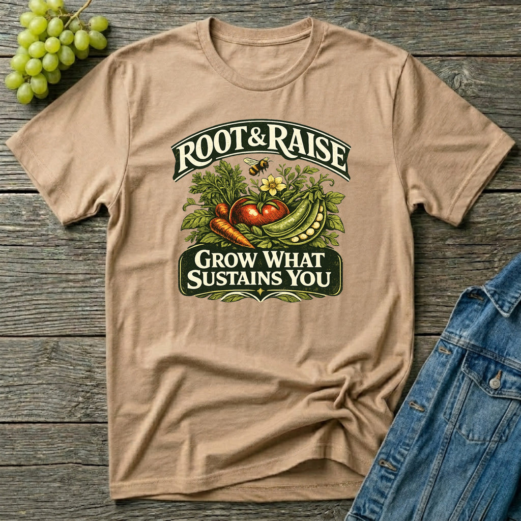 Grow What Sustains You T-Shirt - Illustrated