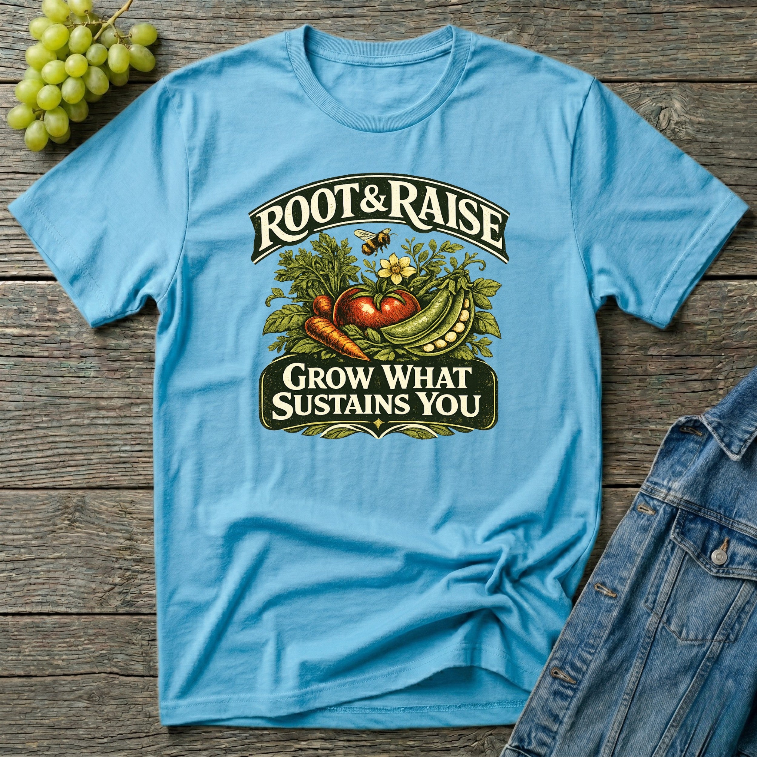 Grow What Sustains You T-Shirt - Illustrated