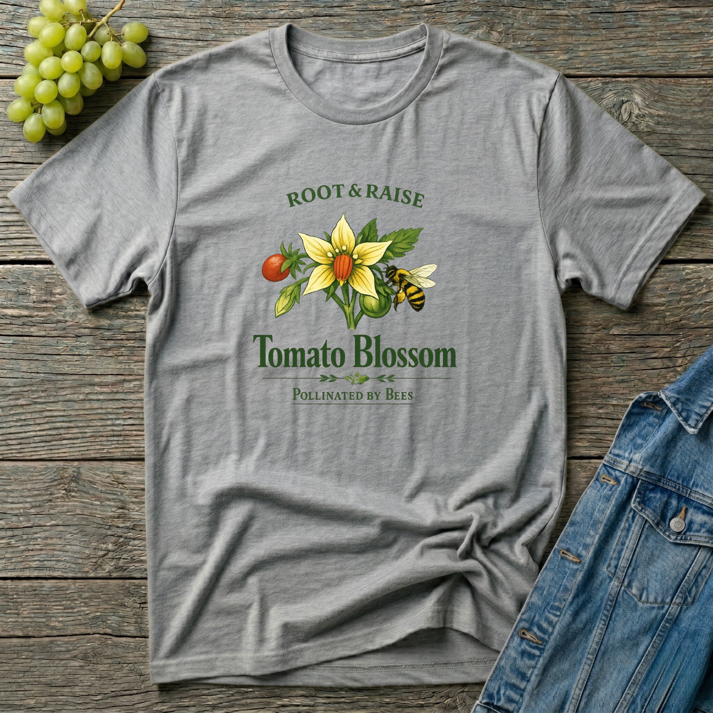 Tomato Blossom Pollinated By Bees T-Shirt
