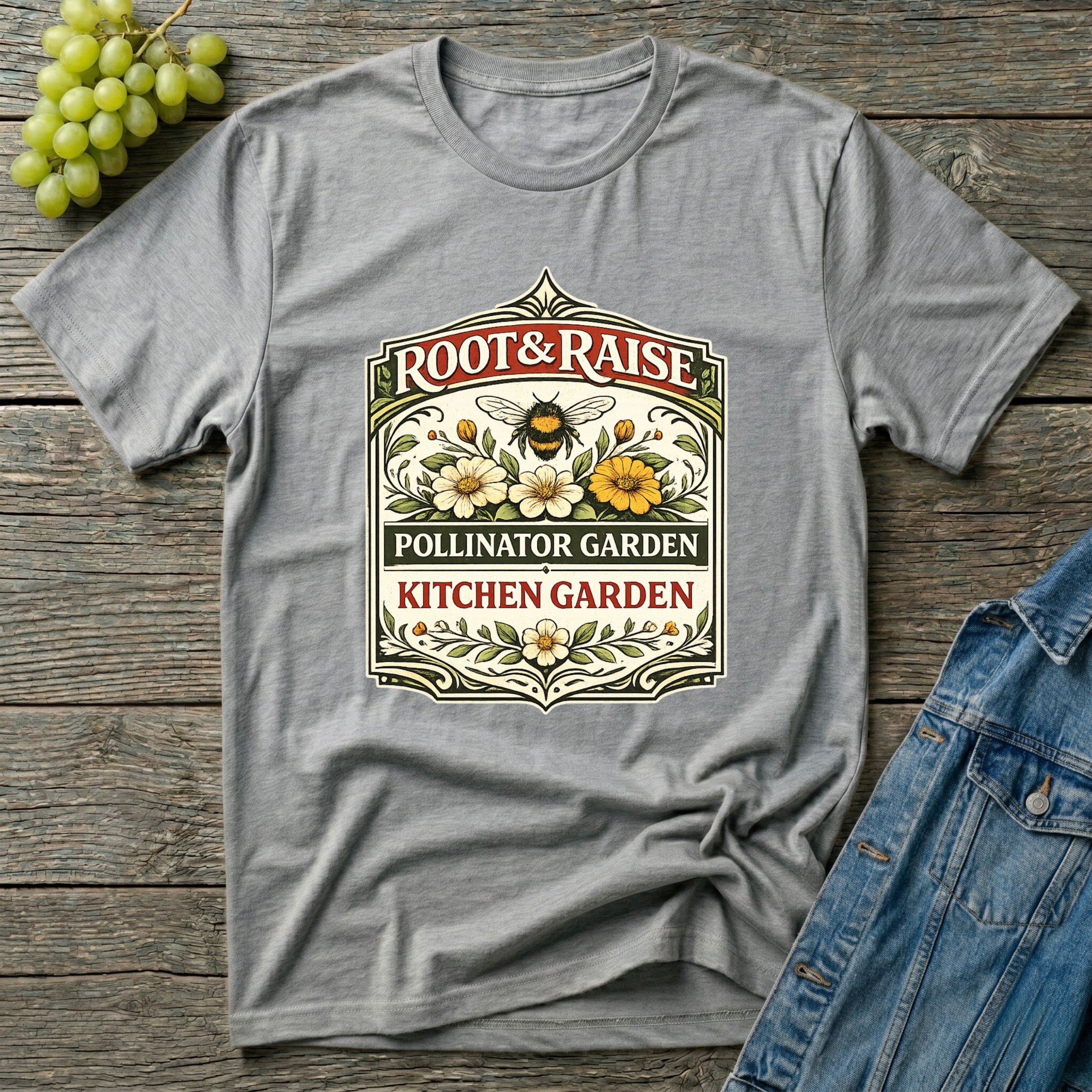 Pollinator Garden Kitchen Garden T-Shirt - Vintage