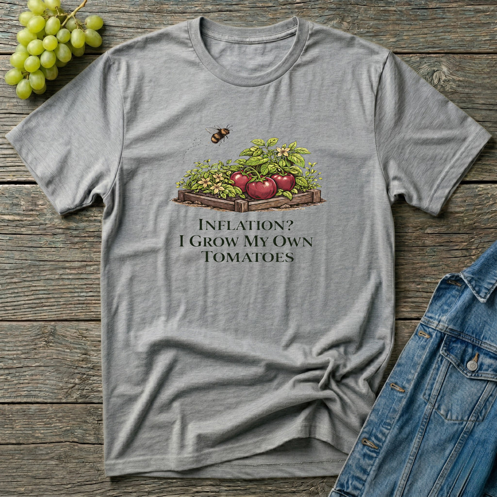 Inflation? I Grow My Own Tomatoes T-Shirt - Light