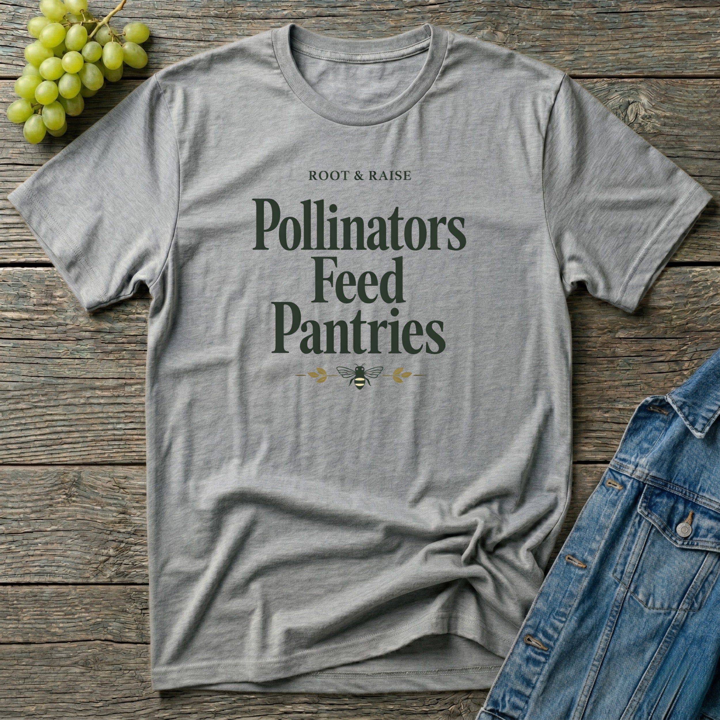 Pollinators Feed Pantries T-Shirt