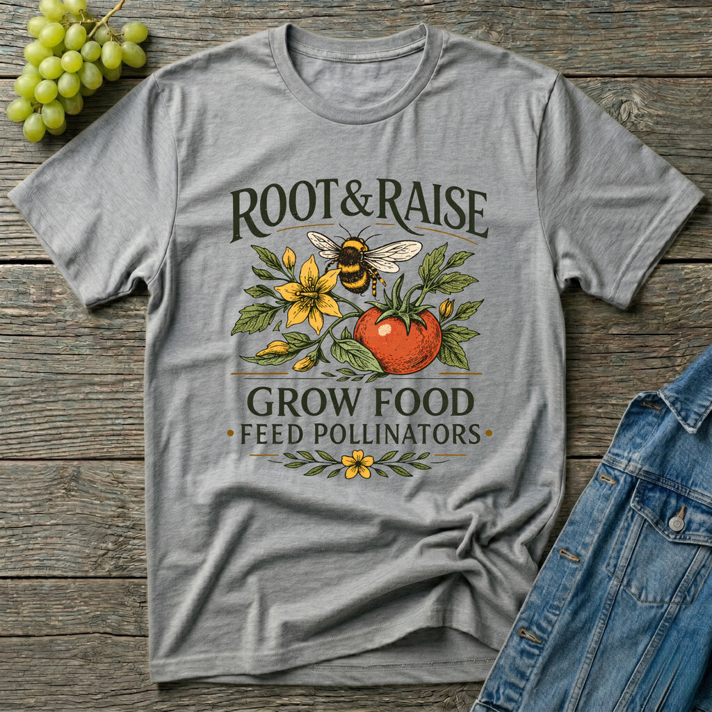 Grow Food Feed Pollinators Art T-Shirt