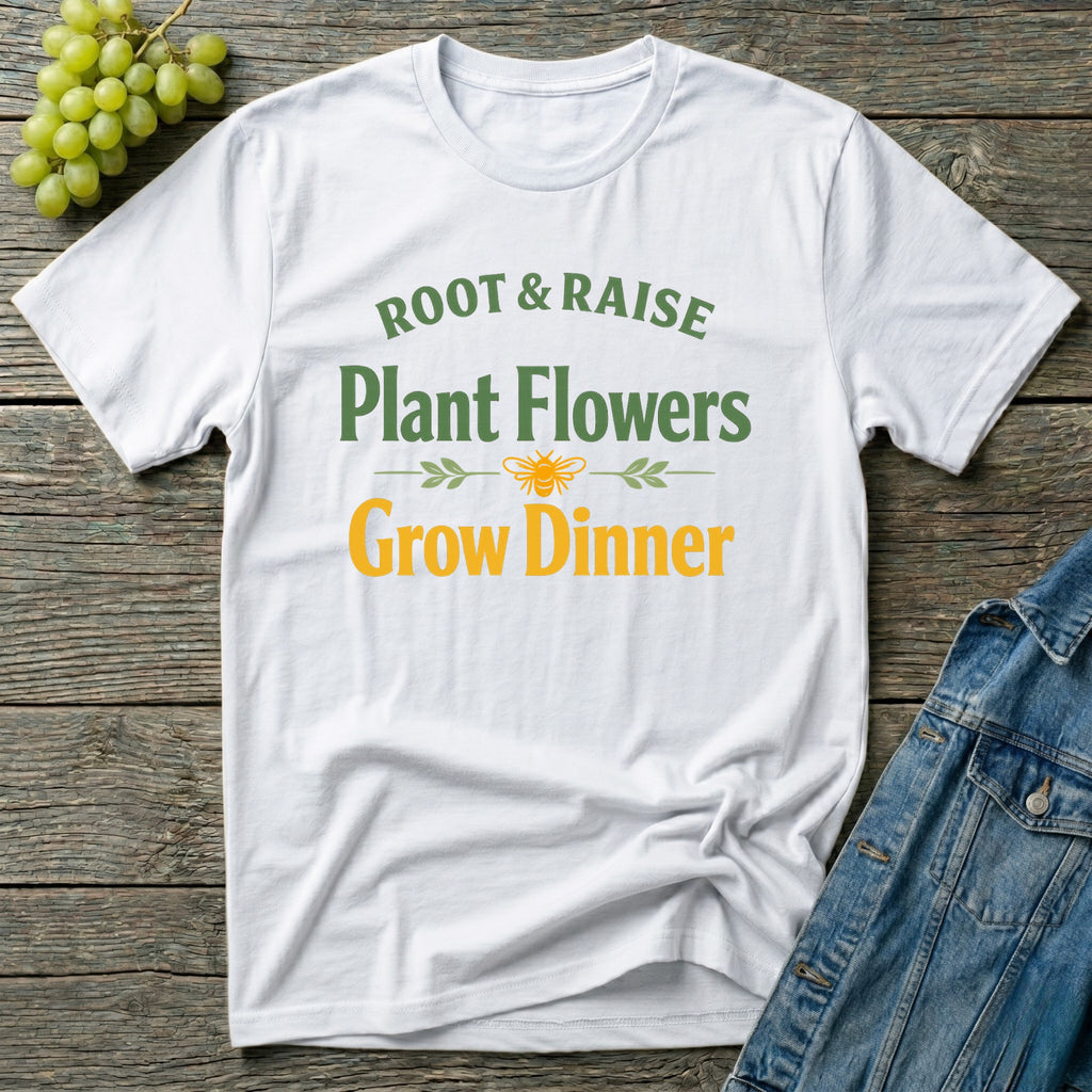 Plant Flowers Grow Dinner T-Shirt