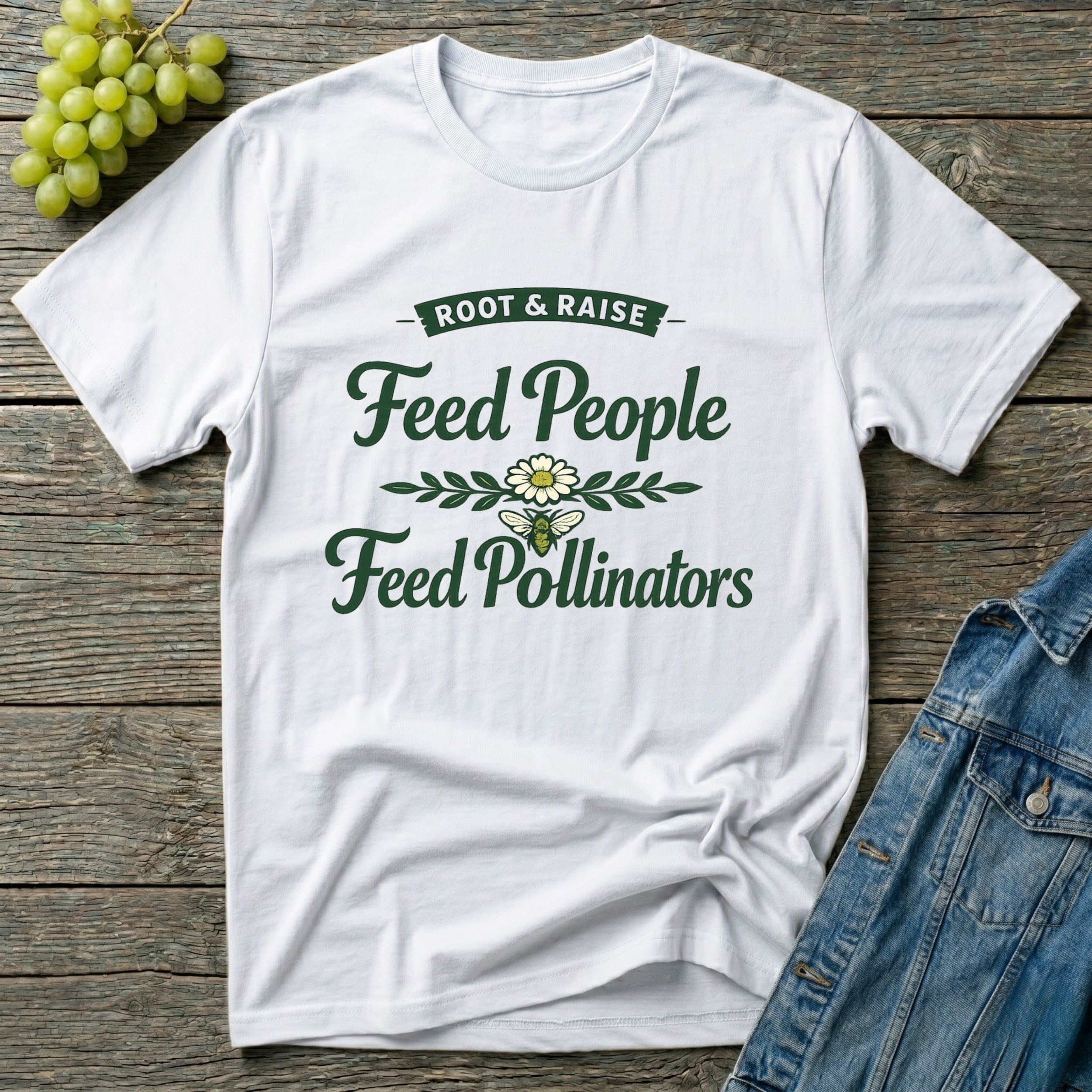 Feed People Feed Pollinators T-Shirt - Heirloom